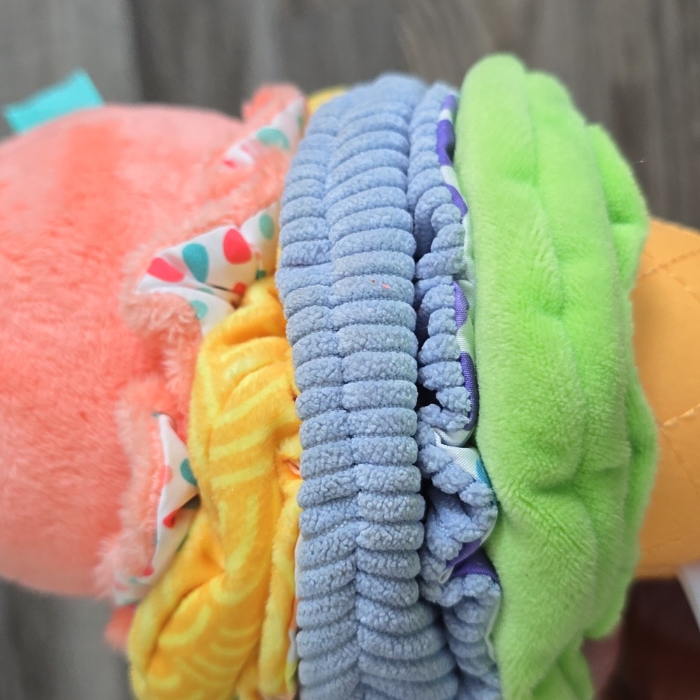Melissa & Doug Ice Cream Cone Plush Toy - Orange and Green - Picture 7 of 7